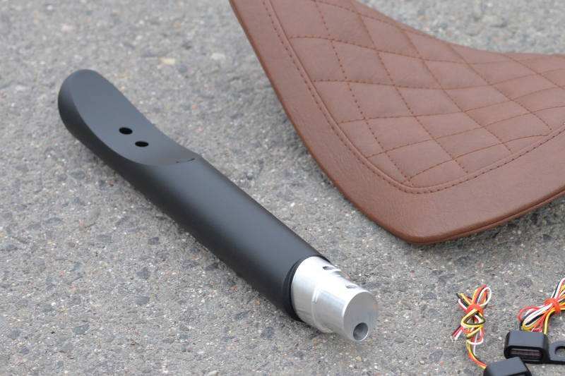 Bobber Sitz-Kit in braunem Sitz, Twin Shock